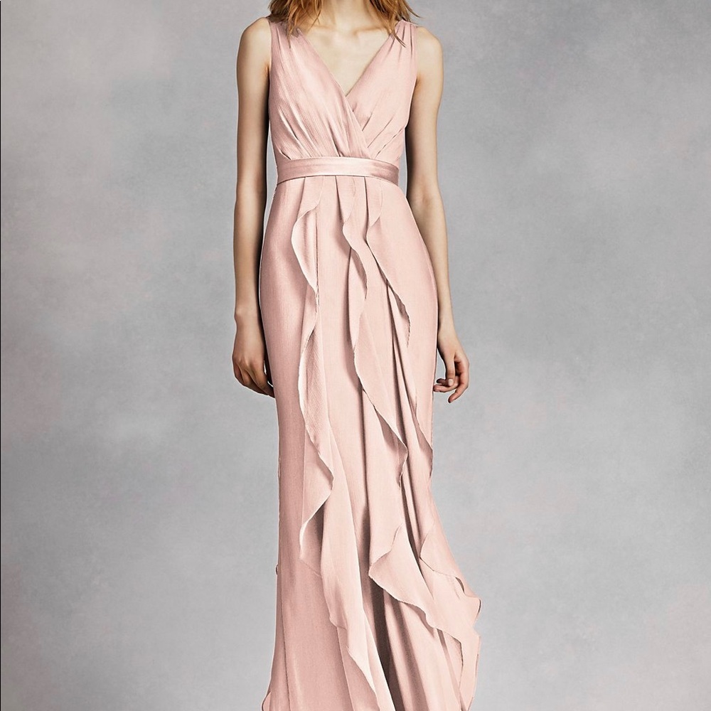 Blush Vera wang bridesmaid dress